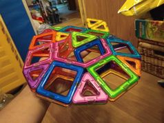 как быстро собрать колесо обозрения из магнитного конструктора