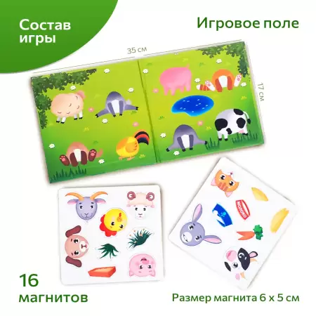 Бигр Магнитная игра "Мордашки"