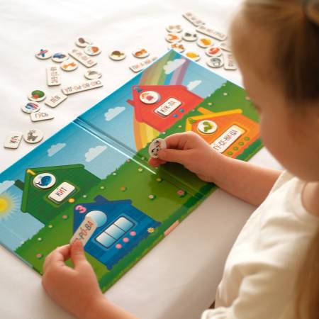Бигр Магнитная игра Слоговые домики (мини)