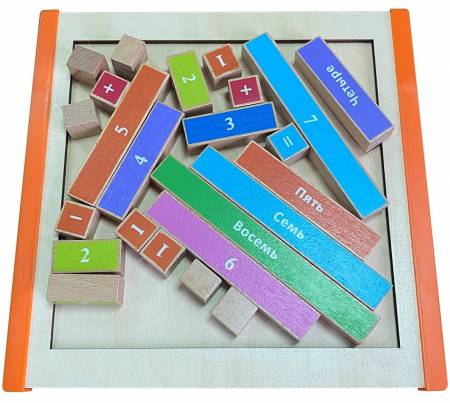 Головоломка Математика-счет-цифры монтессори-игрушка 32 детали