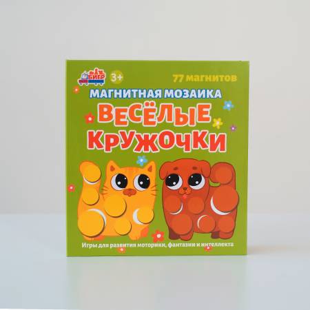 Бигр Веселые кружочки, магнитная мозаика