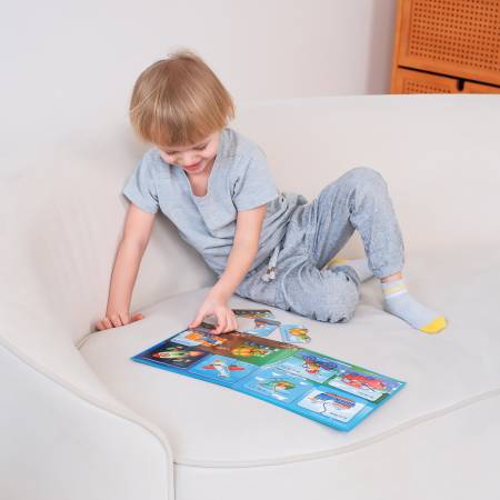 Бигр Магнитные пазлы-половинки транспорт