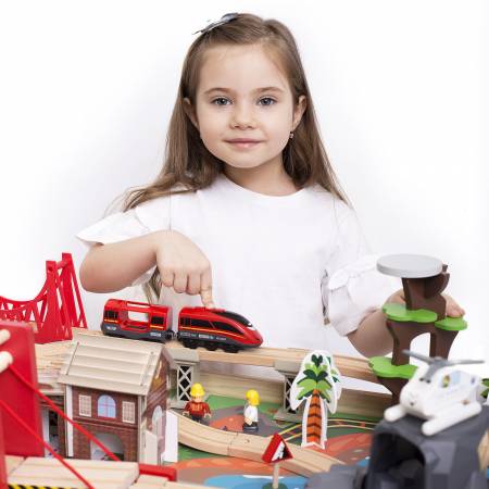 Игровой стол с жд 100 деталей