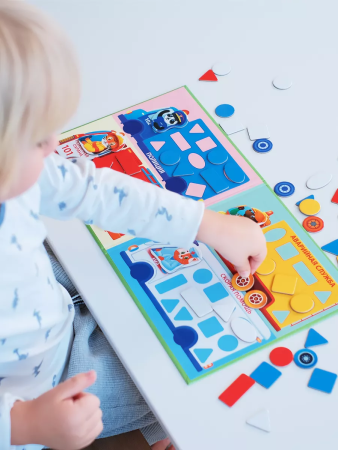 Бигр Магнитная игра Мозаика машинки Бигр Магнитная игра Мозаика машинки